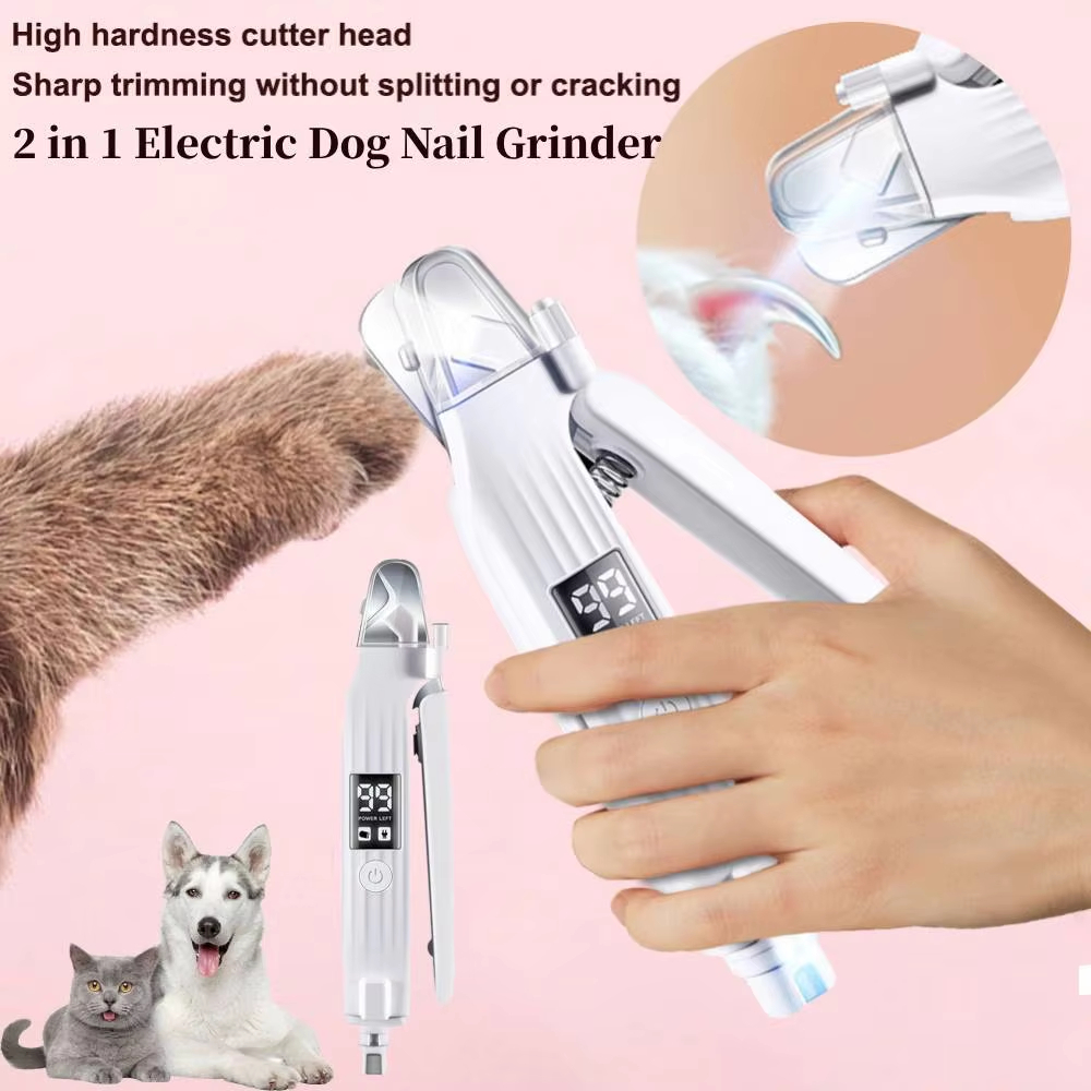 Pet Nail Grinder - Cortauñas eléctrico 2 en 1 para
