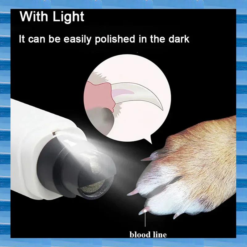 Pet Nail Grinder - Cortauñas eléctrico para perros, molinillos de