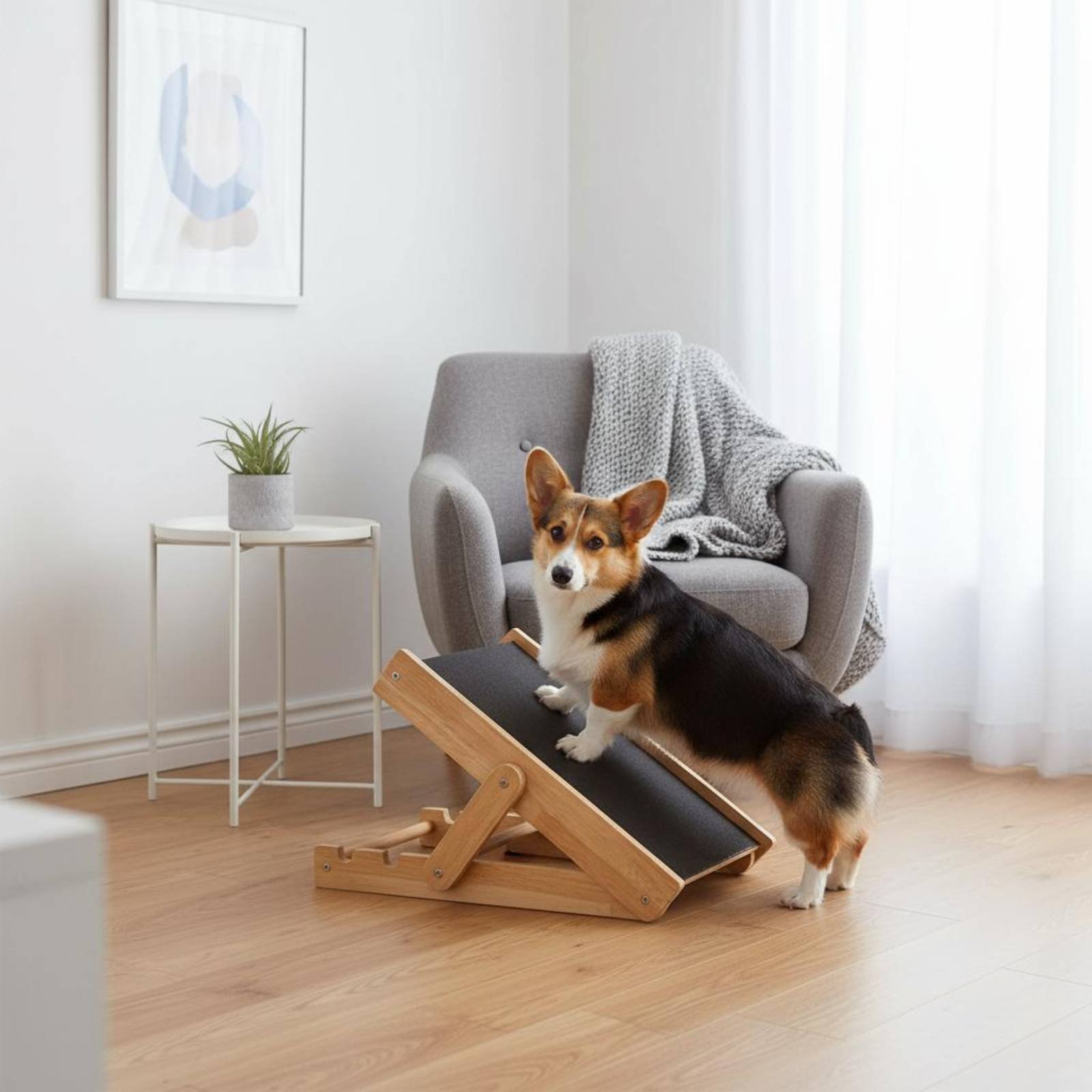 Pet Supplies Young - Rampa de Madera para Perros, Suave