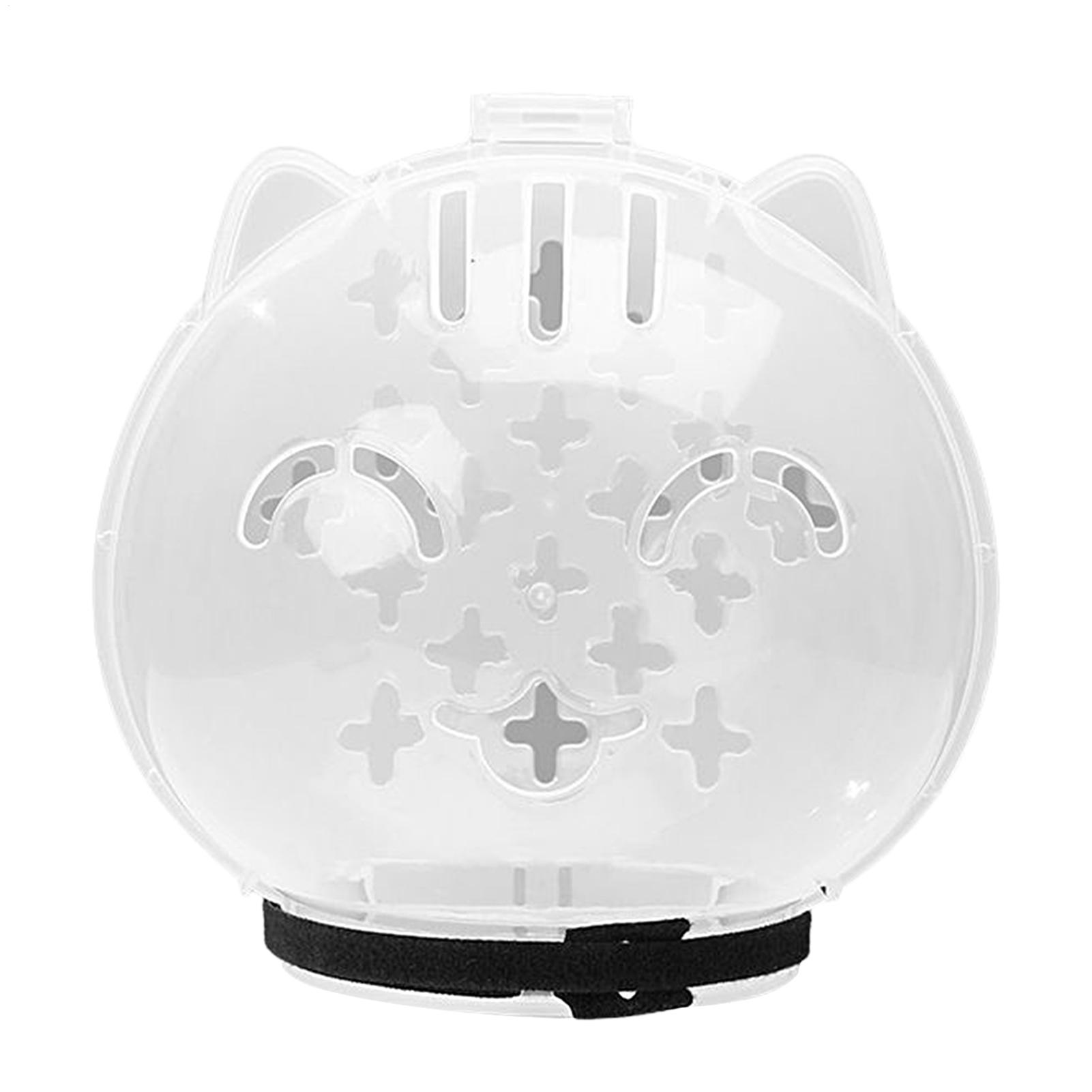 Pet Supplies Young - Bozal Transpirable para Gatos, Ajustable, Transparente,