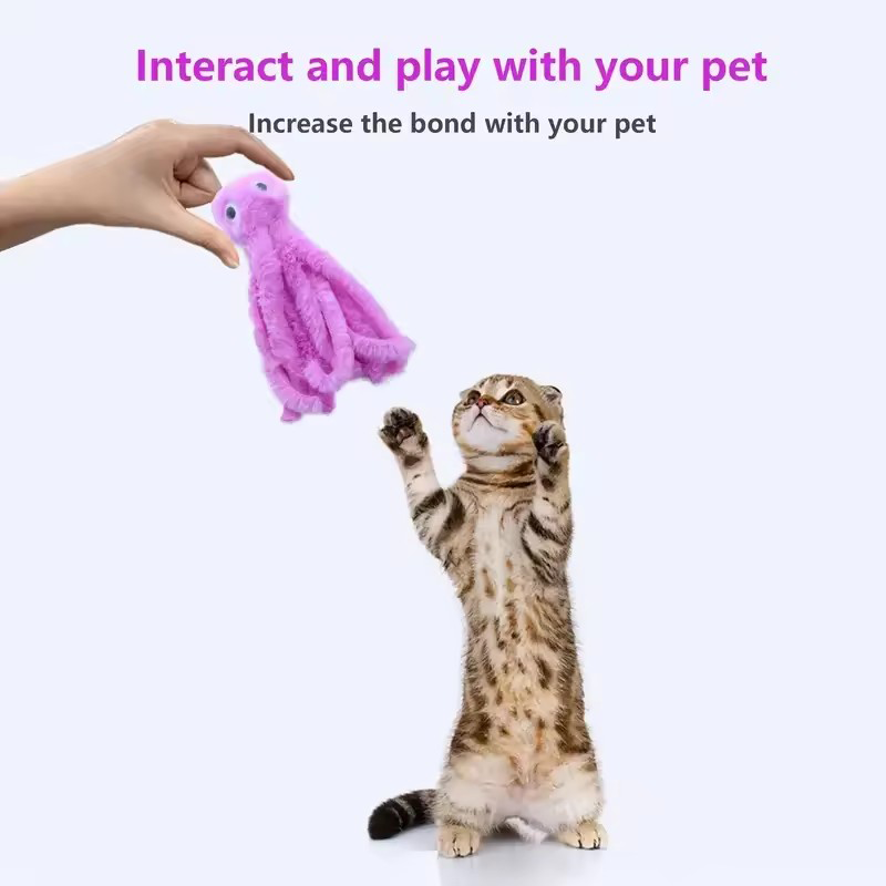 Lindos juguetes de pulpo para  - Pet Supplies Young reseña y precio
