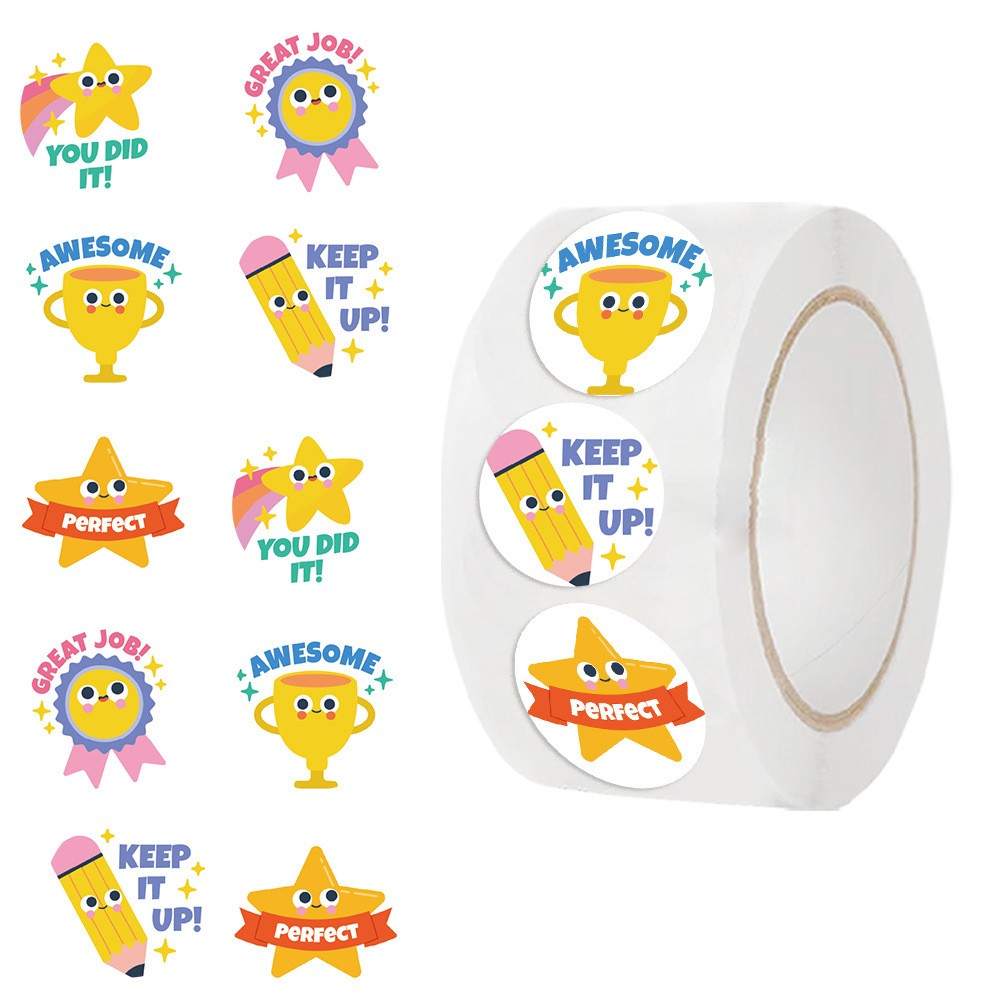 Rollo de 500 pegatinas de estr - Pet Supplies Rewards reseña y precio