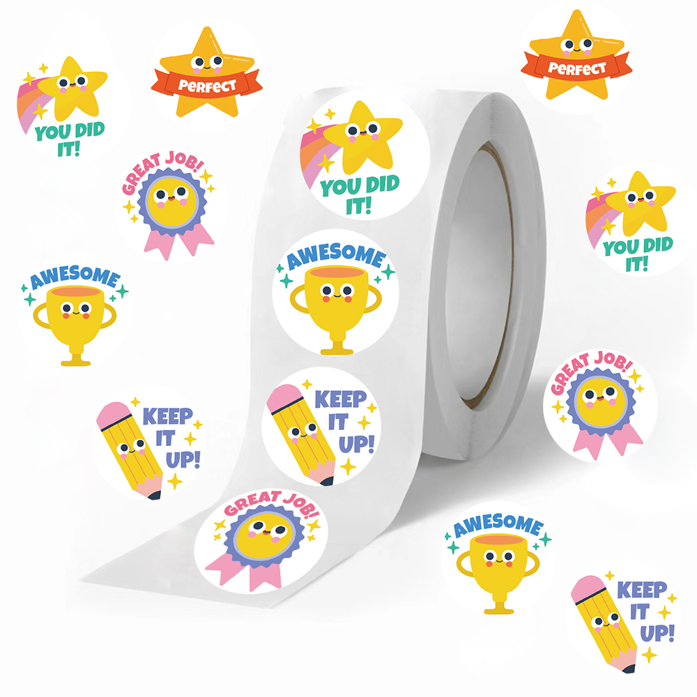 Rollo de 500 pegatinas de estr - Pet Supplies Rewards reseña y precio