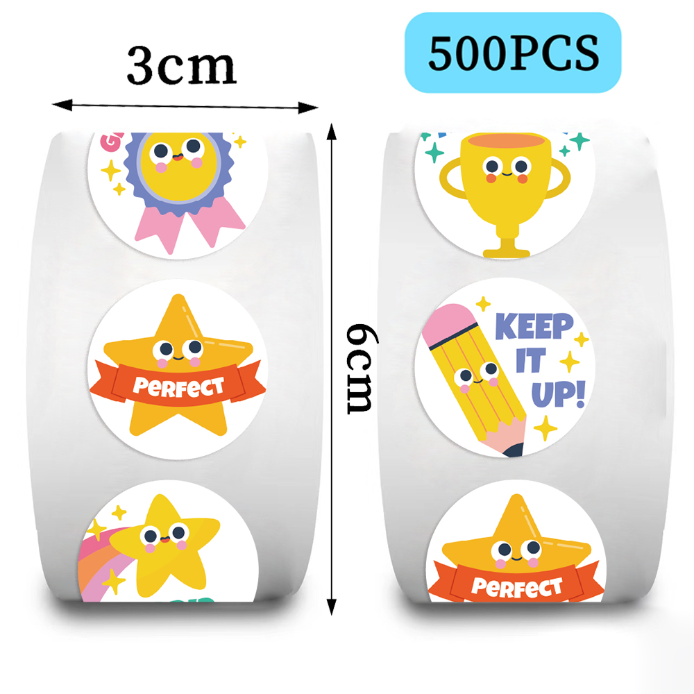 Rollo de 500 pegatinas de estr - Pet Supplies Rewards reseña y precio