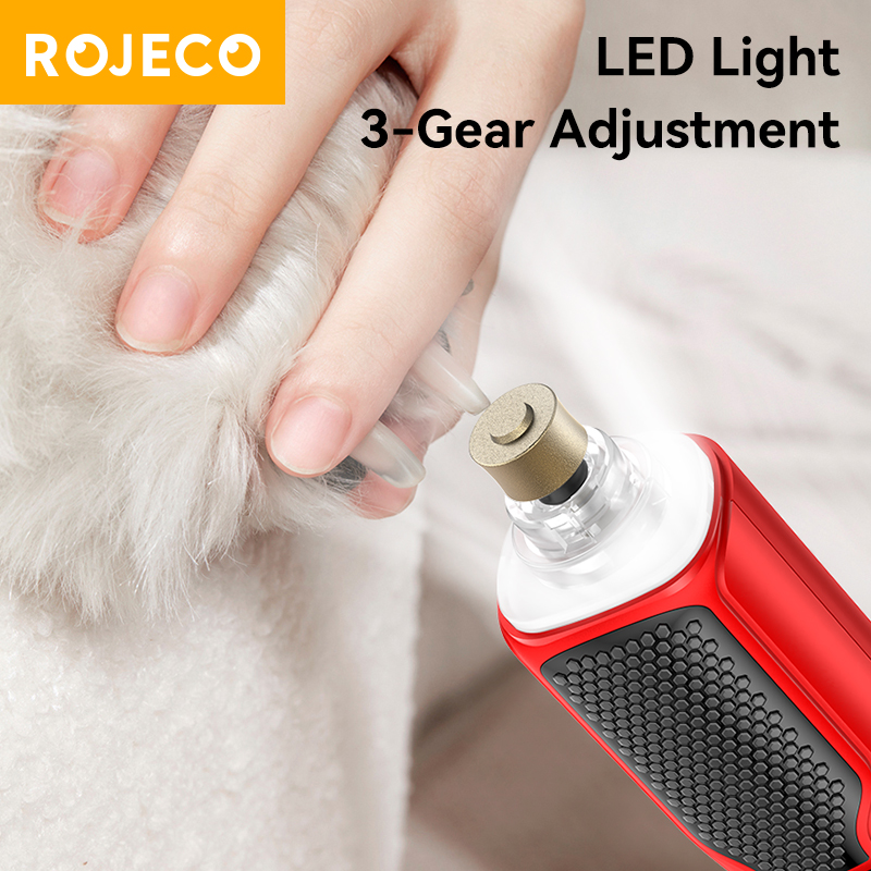 ROJECO-amoladora de uñas eléct - Pet Nail Grinder reseña y precio