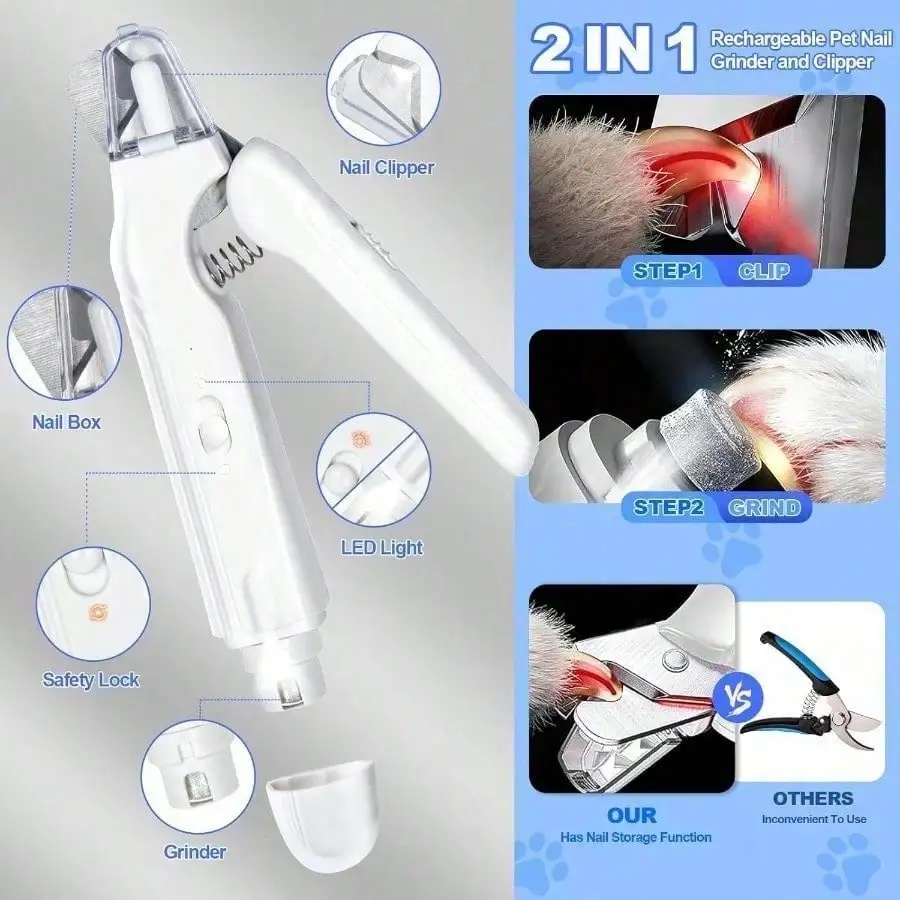 Nuevo modelo de cortauñas 2 en - Pet Nail Grinder reseña y precio