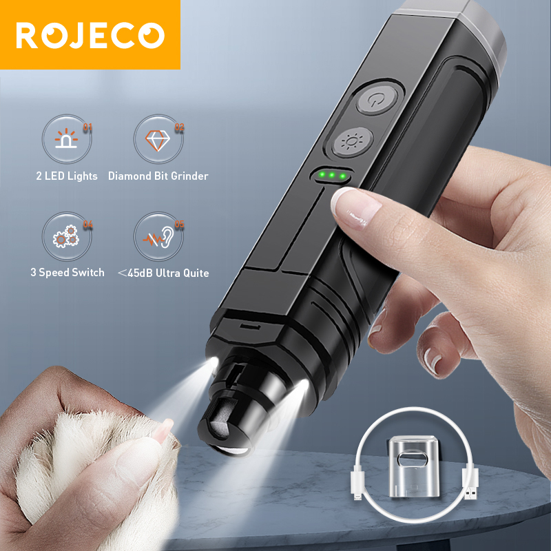 ROJECO P3 - Cortaúñas Eléctric - Pet Nail Grinder reseña y precio